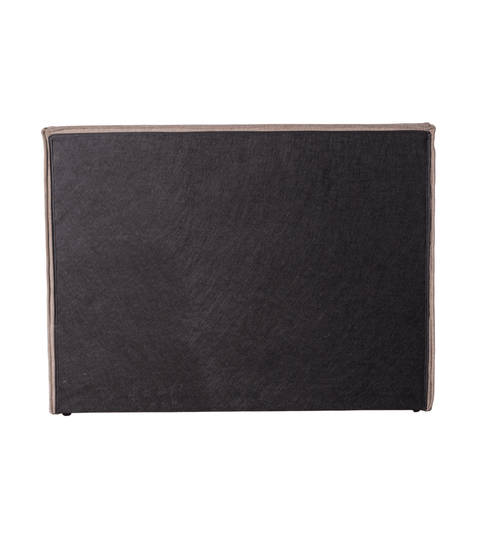 Elliot sengeramme med opbevaring 140x200 cm i sand tekstil