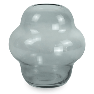 Gina glasvase røget 20 cm
