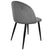 Alice spisebordsstol - Polstret grå velour. Skade på sæde (OU5349)