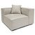 Hailey - U-sofa modulsofa i beige med 4 moduler - Højrevendt chaiselong L: 345 X D: 246 X H: 65 Cm