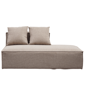 Hailey modul med halvt ryglæne højrevendt i sand L: 148 x D: 100 x H: 65 cm