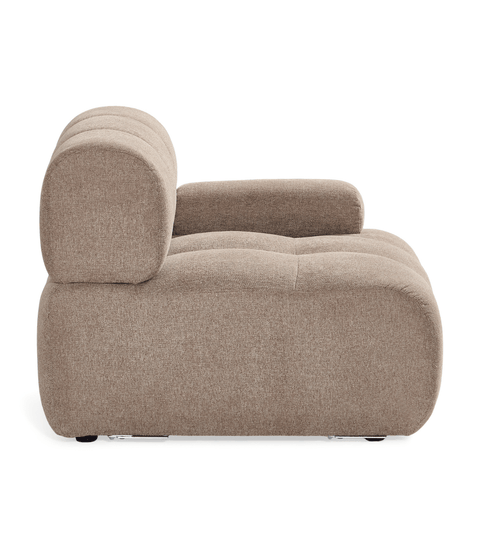 Lilie højre modul i sand - L: 95 x D: 95 x H: 64 cm