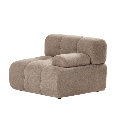 Lilie højre modul i sand - L: 95 x D: 95 x H: 64 cm