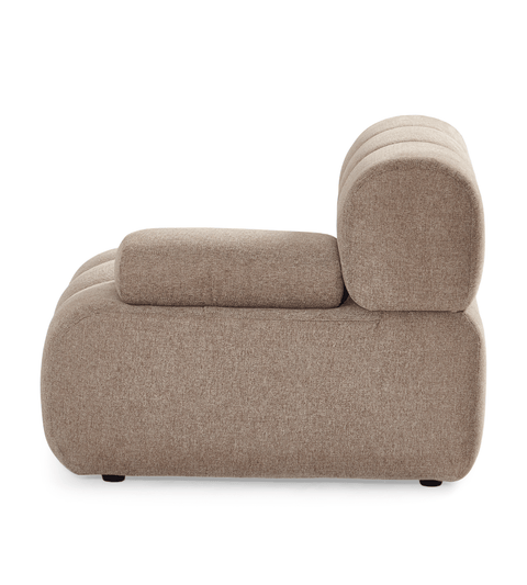 Lilie højre modul i sand - L: 95 x D: 95 x H: 64 cm