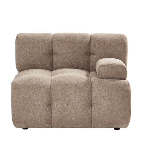 Lilie højre modul i sand - L: 95 x D: 95 x H: 64 cm
