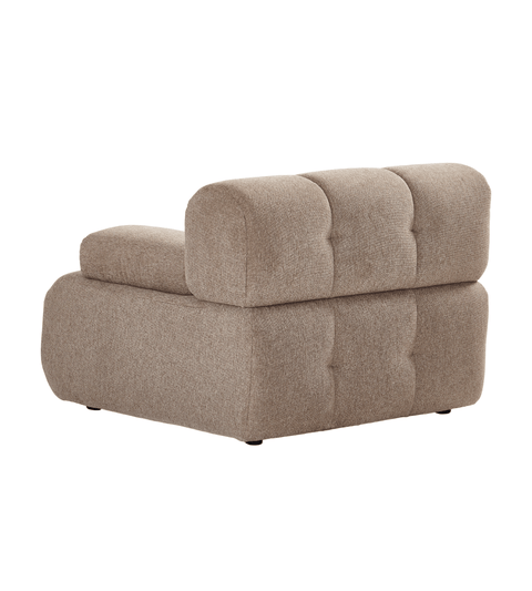 Lilie højre modul i sand - L: 95 x D: 95 x H: 64 cm