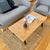 Madelina - sildebens sofabord i lakeret egetræ 120 cm