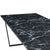 Karl spisebord i mat sort med marmor look - 210 x 90 cm. - Brudt emballage (OU4585)