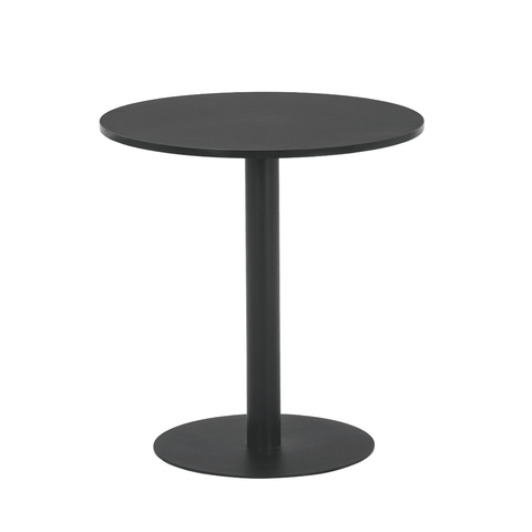 Lara sort rundt cafebord Ø70 cm