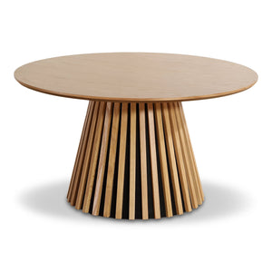 Lewis lamel sofabord Ø90 i egefinér