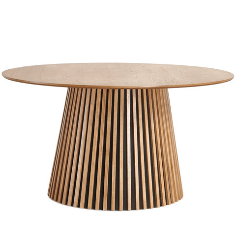 Lewis - Lamel rundt Spisebord I Egefiner Ø140 cm