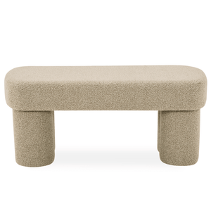 Linea bænk beige Boucle 100x42x44 cm