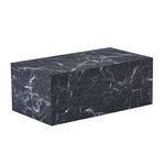 Maxine sofabord sort marmor look 90x50 cm