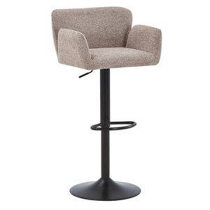 Melody Barstol - sand tekstil med justerbar højde og drejefunktion