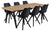 Morgantown sildebensbord - 200/290 x 90 cm - Lakeret egefiner (Forberedt til tillægsplader) - Mindre fejl (OUB4550)