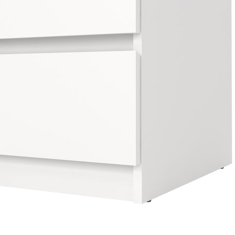 Naia kommode 3 skuffer hvid H: 70 x B: 77 x D: 50 cm