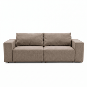 Noelle sovesofa i sand tekstil