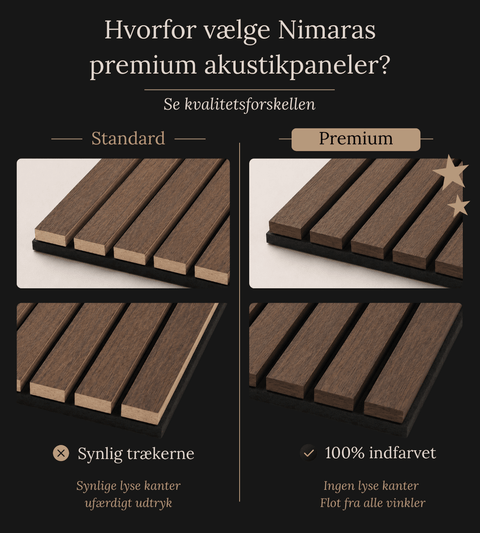 Premium akustikpanel prøve i egefinér 150 x 120 mm