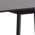 Rickie - Sort klap ud spisebord med tillægsplade i sortlakeret egefiner - 80/120 x 80 cm.