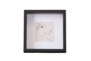 Salma dyb billedramme sort 25x25 cm