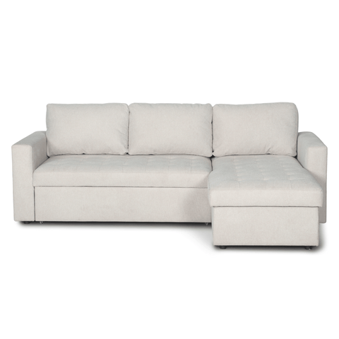 Sinus beige sovesofa med vendbar chaiselong og opbevaring