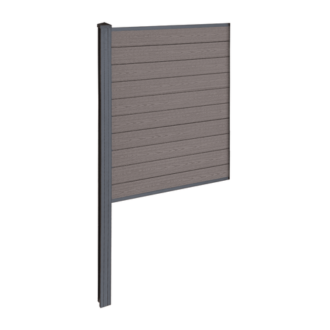 Finley komposithegn midtermodul - H: 150 x L: 95 cm - Brun