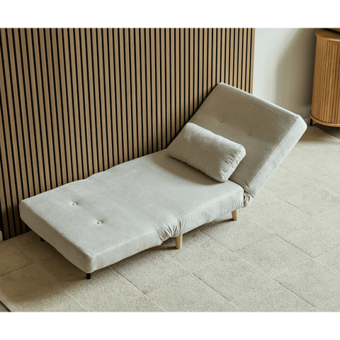 Thalia foldbar sovesofa beige tekstil