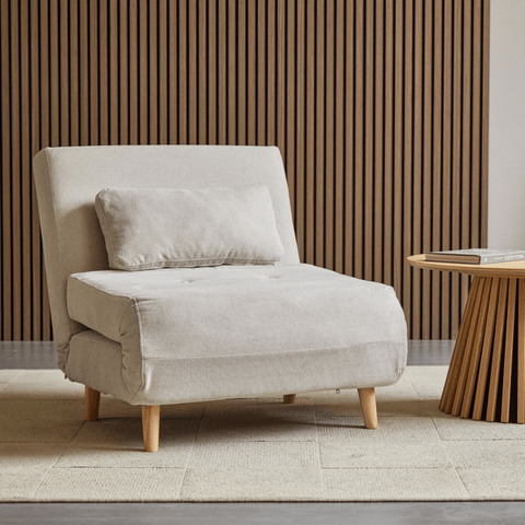 Thalia foldbar sovesofa beige tekstil