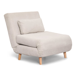 Thalia foldbar sovesofa beige tekstil