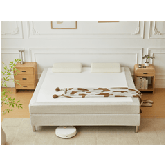 Theodor kontinentalseng i beige 180x200 cm inkl. chrome ben