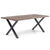 Spisebordssæt - Aura spisebord 200 cm (røget eg) + 6 X Shila sort Spisebordsstole
