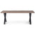 Spisebordssæt - Aura spisebord 200 cm (røget eg) + 6 X Shila sort Spisebordsstole