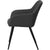 Thor spisebordsstol - Mørkegrå kunstlæder med armlæn - Brudt emballage (OU4547)