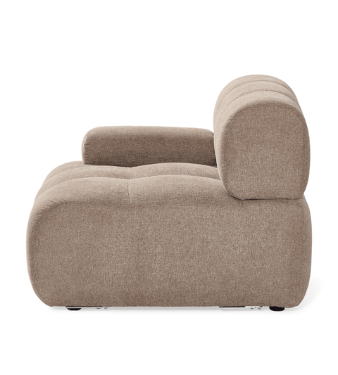 Lilie venstre modul i sand - L: 95 x D: 95 x H: 64 cm