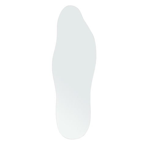 Zelina organisk spejl uden ramme i 150x50 cm