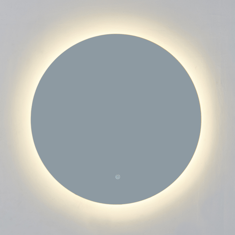 Zola rundt spejl med LED lys 80 cm