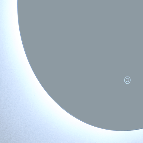 Zola rundt spejl med LED lys 80 cm