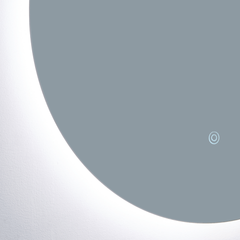 Zola rundt spejl med LED lys 80 cm