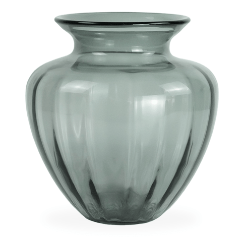 Bati glas vase i grå 27 cm