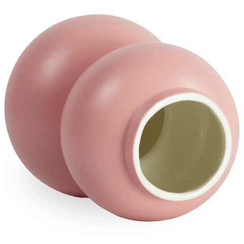 Becca bobleform keramik vase lyserød 21 cm