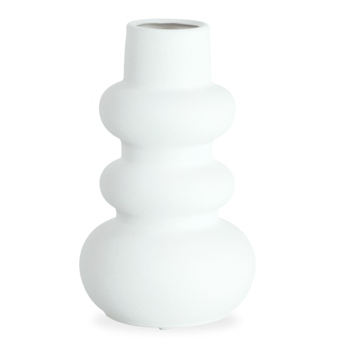 Billie keramik vase hvid 24 cm