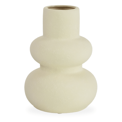 Bliss keramik vase sand 19,5 cm