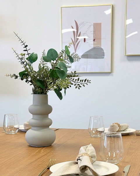 Billie keramik vase grå 24 cm