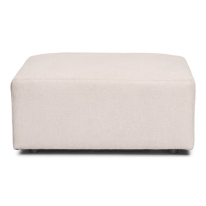 Emilia puf i beige L: 79 X D: 79 X H: 39 cm