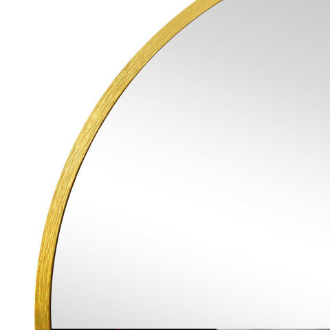 Sofie Ovalt Spejl Med Messing/Guld Ramme 50 x 80 cm