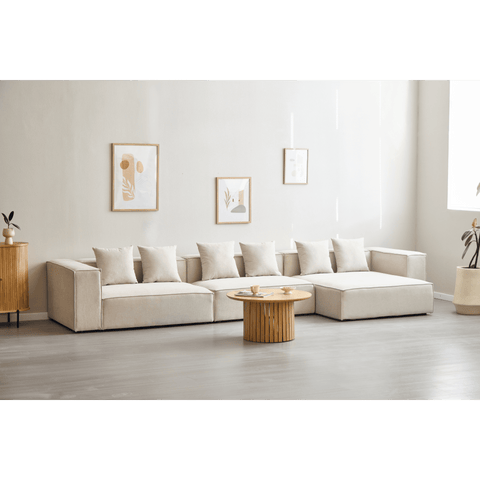 Hailey - Modulsofa I Beige Med 3 Moduler L: 415 X D: 100 X H: 65 cm