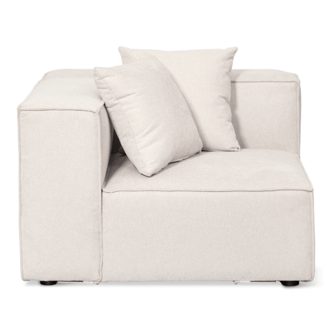 Hailey hjørne modul i beige L: 100 X D: 100 X H: 65 cm
