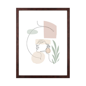 Lea billedramme 30x40 cm røget træ