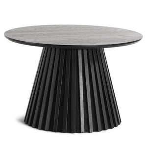 Lewis lamel sofabord sort Ø70 cm