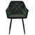 Mario spisebordsstol - Mørkegrøn velour med armlæn - Mindre fejl (OU4572)